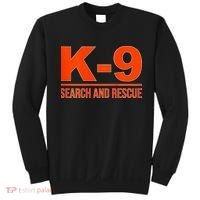 K9 Search And Rescue Sar Emergency Search Team Uniform Sweatshirt thumb 0