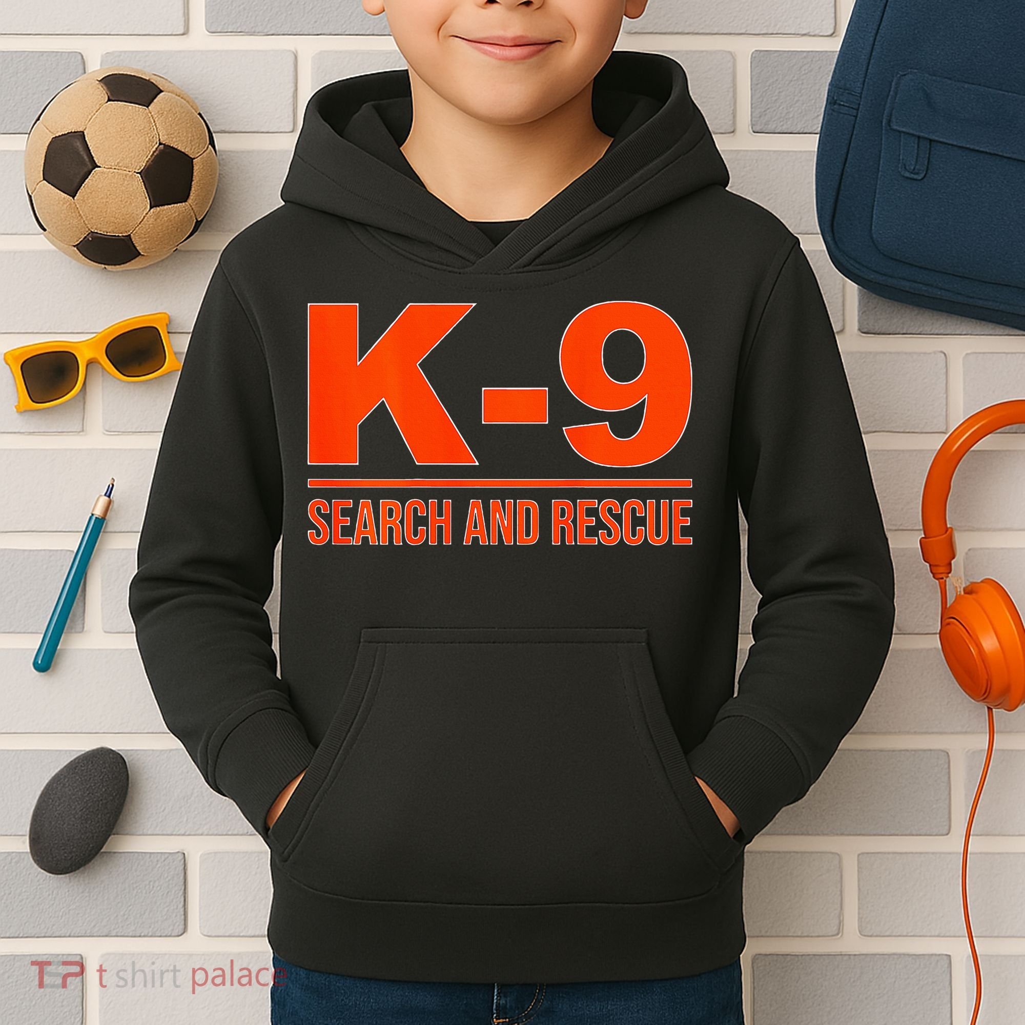 K9 Search And Rescue Sar Emergency Search Team Uniform Kids Hoodie
