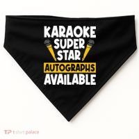Karaoke Superstar Autographs Available KTV Singer USA-Made Doggie Bandana thumb 0
