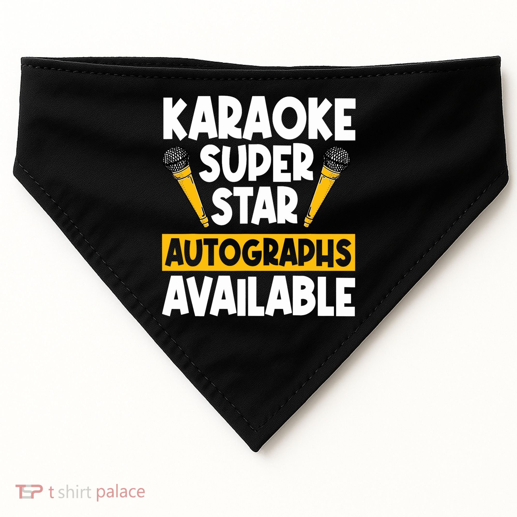 Karaoke Superstar Autographs Available KTV Singer USA-Made Doggie Bandana