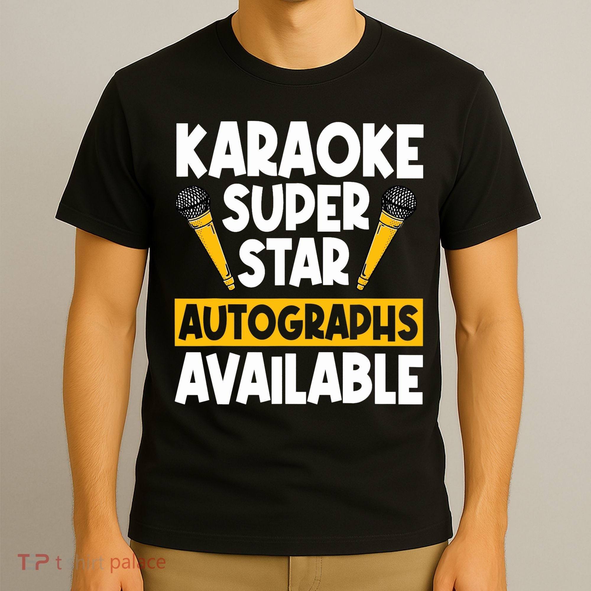 Karaoke Superstar Autographs Available KTV Singer T-Shirt
