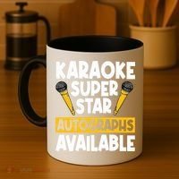 Karaoke Superstar Autographs Available KTV Singer Coffee Mug thumb 4