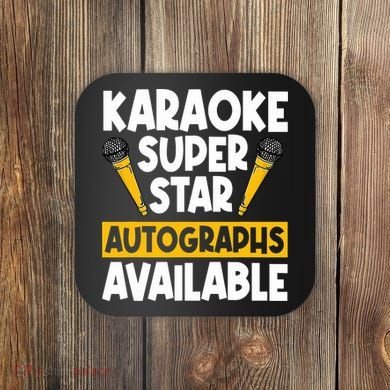 Karaoke Superstar Autographs Available KTV Singer Coaster