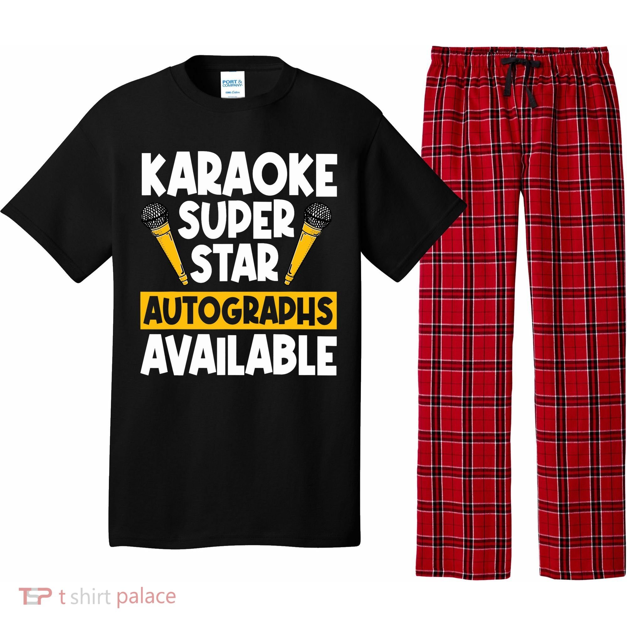 Karaoke Superstar Autographs Available KTV Singer Pajama Set