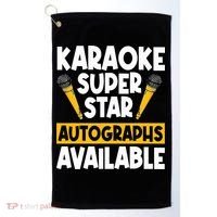 Karaoke Superstar Autographs Available KTV Singer Golf Towel thumb 0