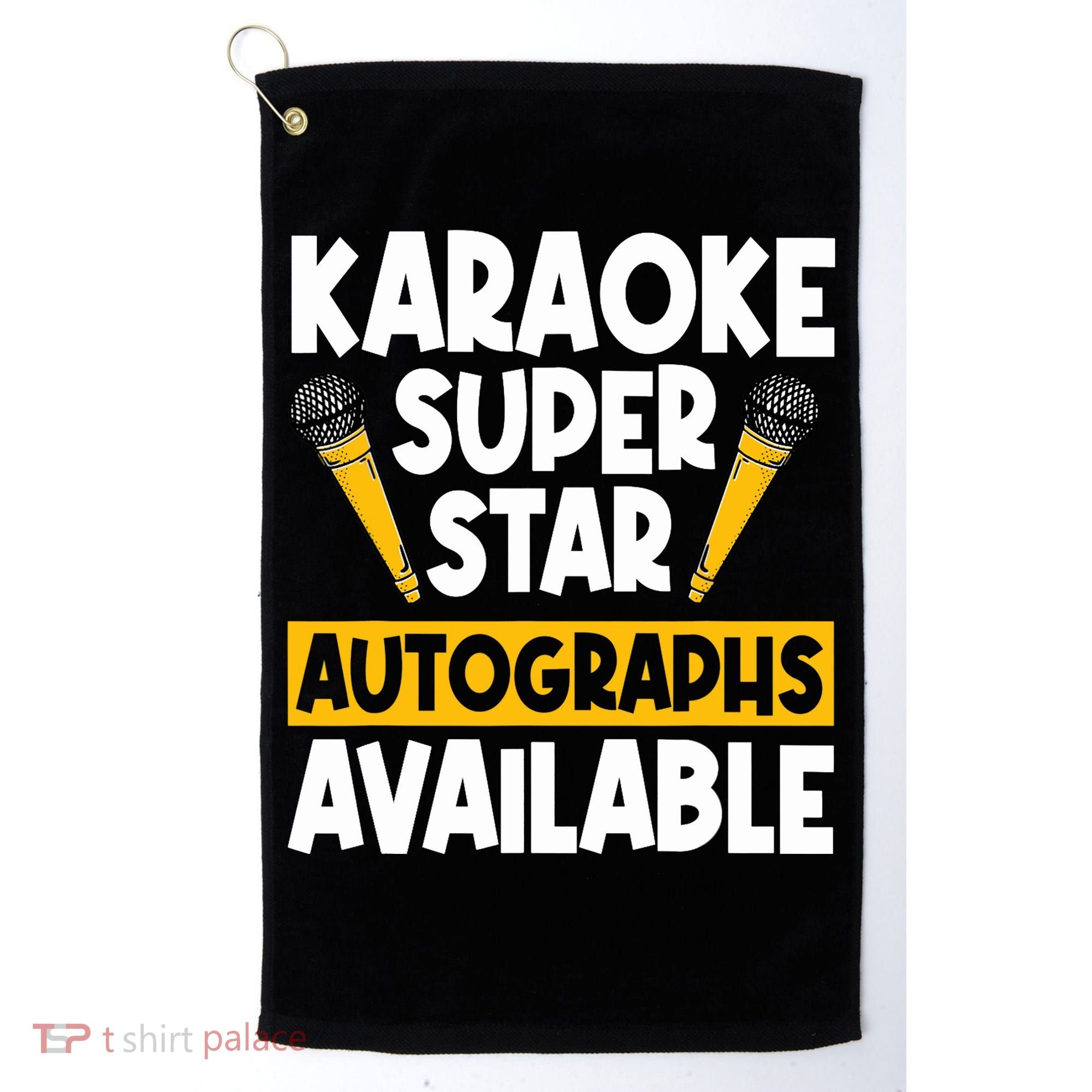 Karaoke Superstar Autographs Available KTV Singer Golf Towel