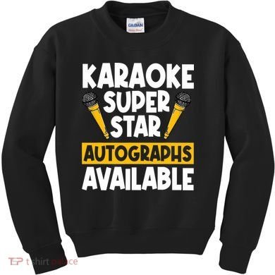 Karaoke Superstar Autographs Available KTV Singer Kids Sweatshirt