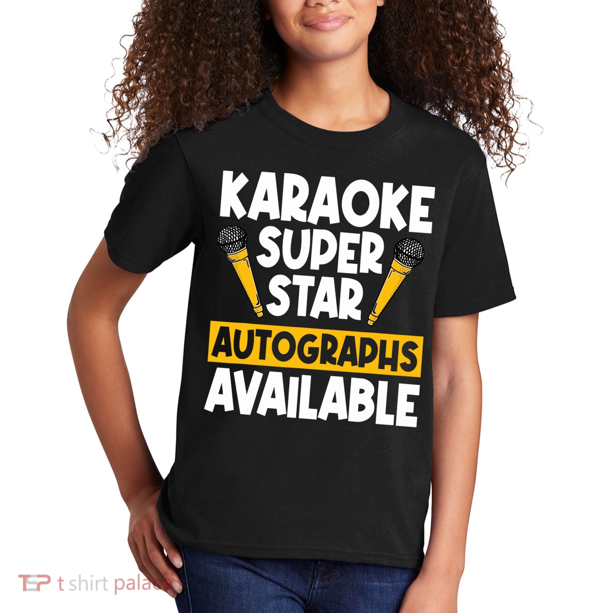 Karaoke Superstar Autographs Available KTV Singer Kids T-Shirt