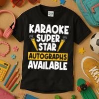 Karaoke Superstar Autographs Available KTV Singer Kids T-Shirt thumb 3