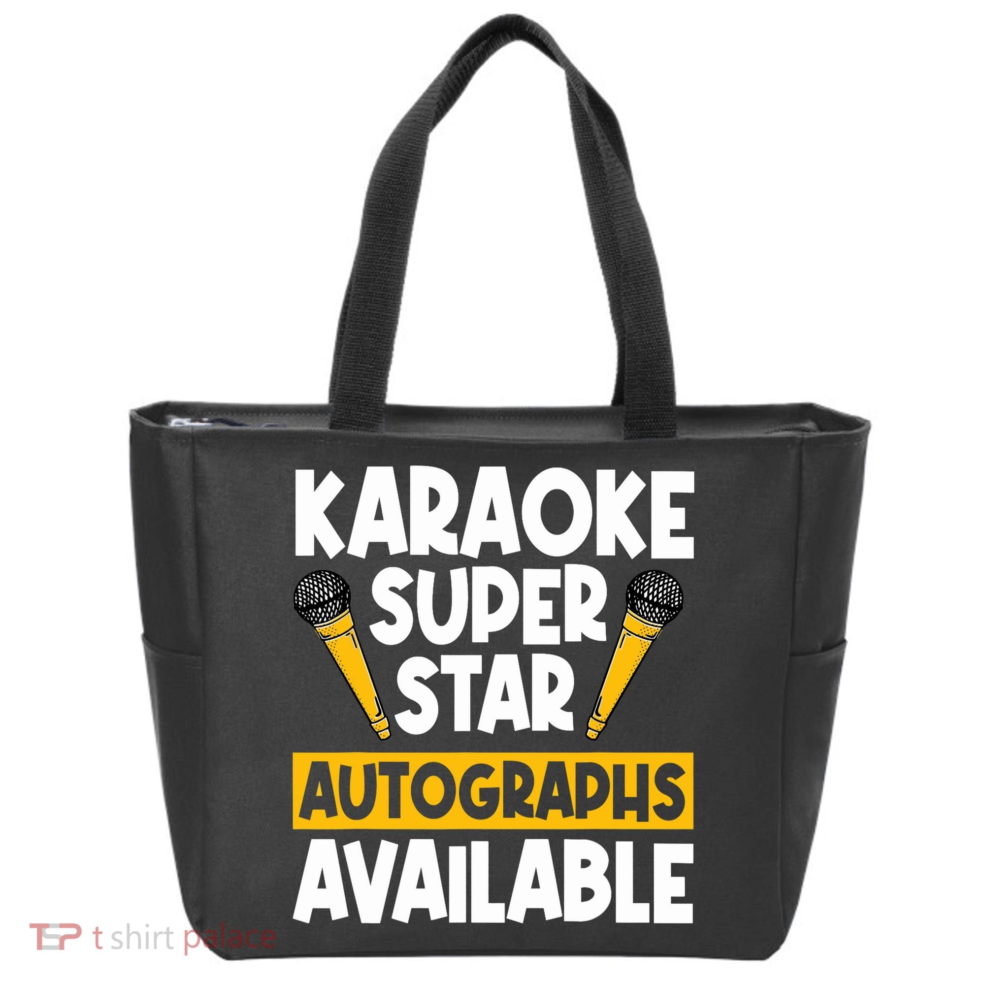 Karaoke Superstar Autographs Available KTV Singer Tote Bag