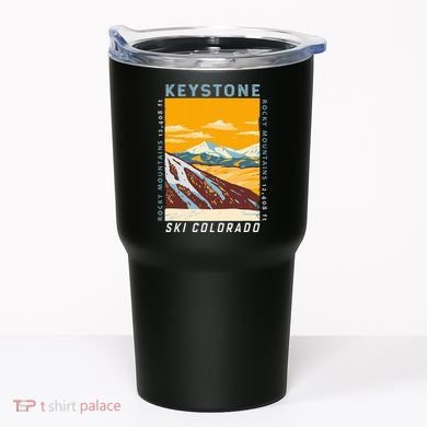 Keystone Ski Area Colorado Distressed Vintage Tumbler
