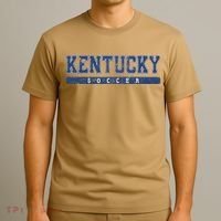 Kentucky Soccer Blue Vintage Text T-Shirt thumb 3