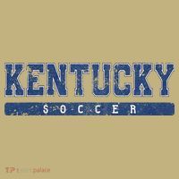Kentucky Soccer Blue Vintage Text T-Shirt thumb 7