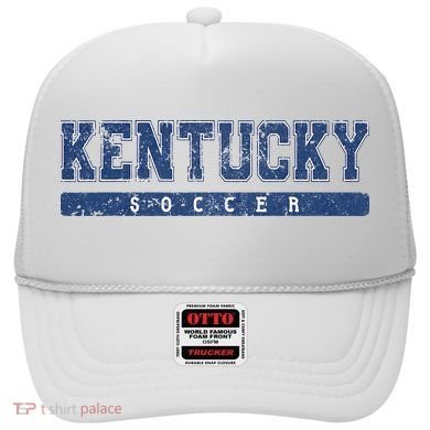 Kentucky Soccer Blue Vintage Text Hat
