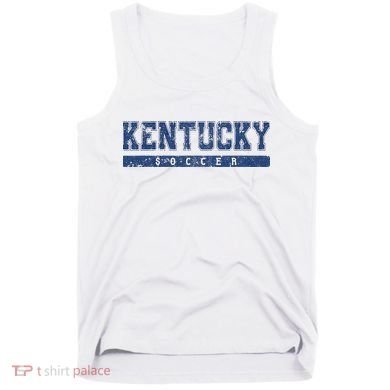 Kentucky Soccer Blue Vintage Text Tank Top