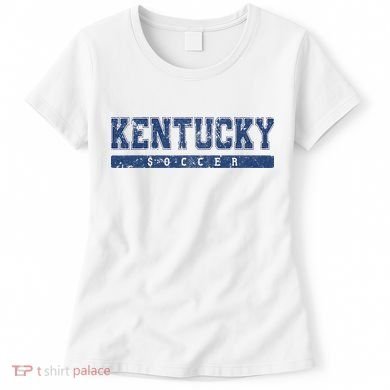 Kentucky Soccer Blue Vintage Text Women's T-Shirt