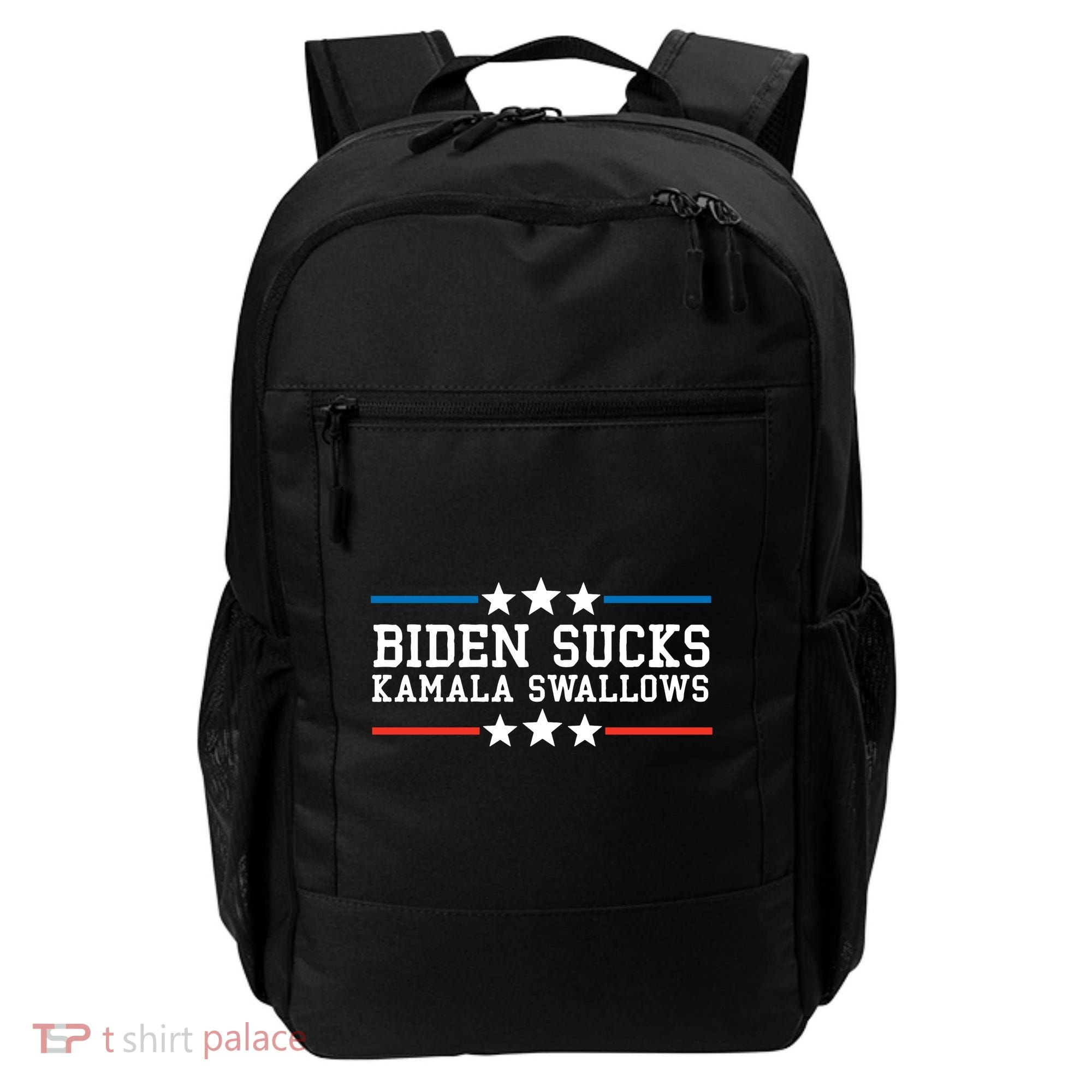 Kamala Swallows Biden Sucks Backpack