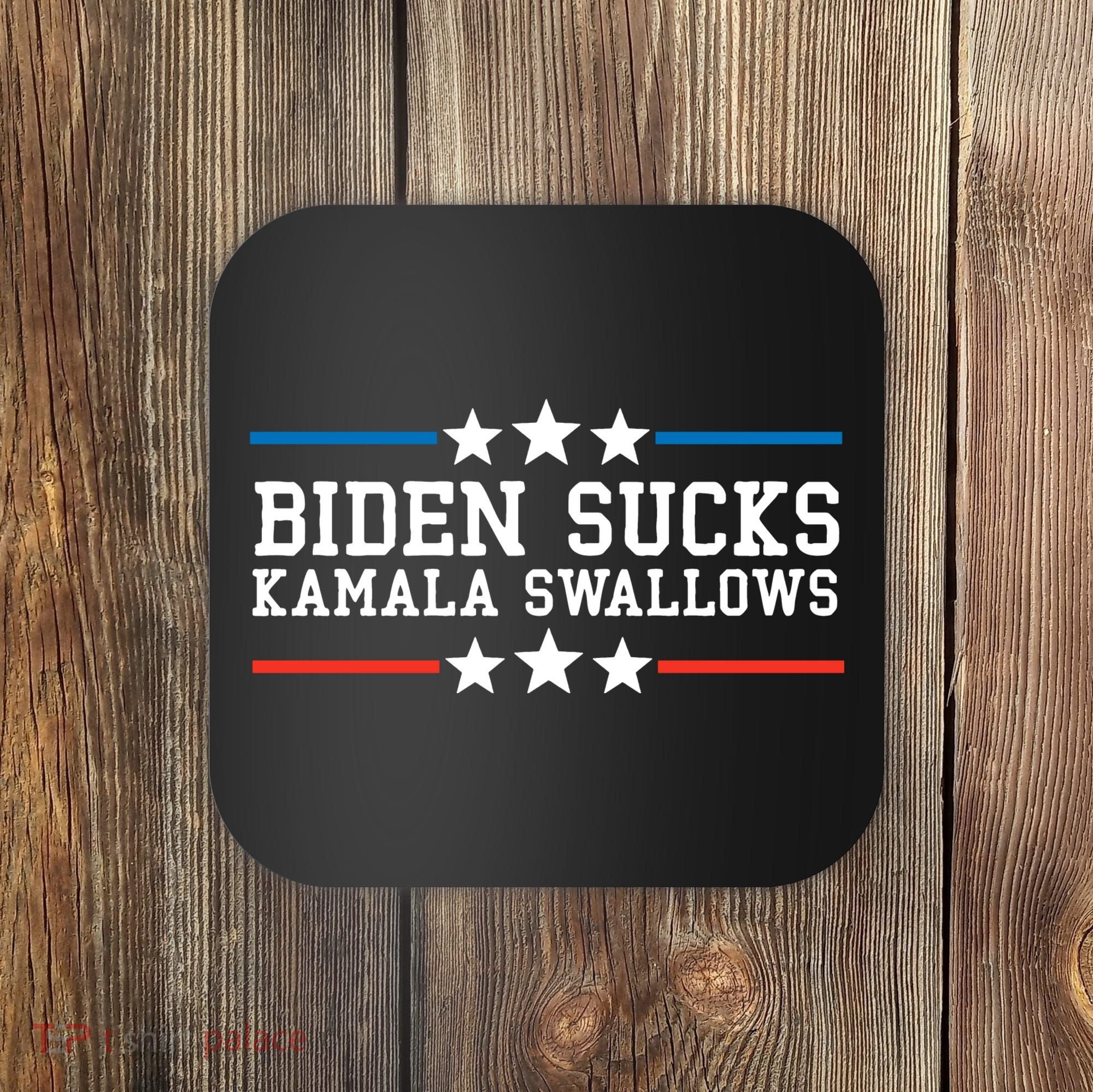 Kamala Swallows Biden Sucks Coaster