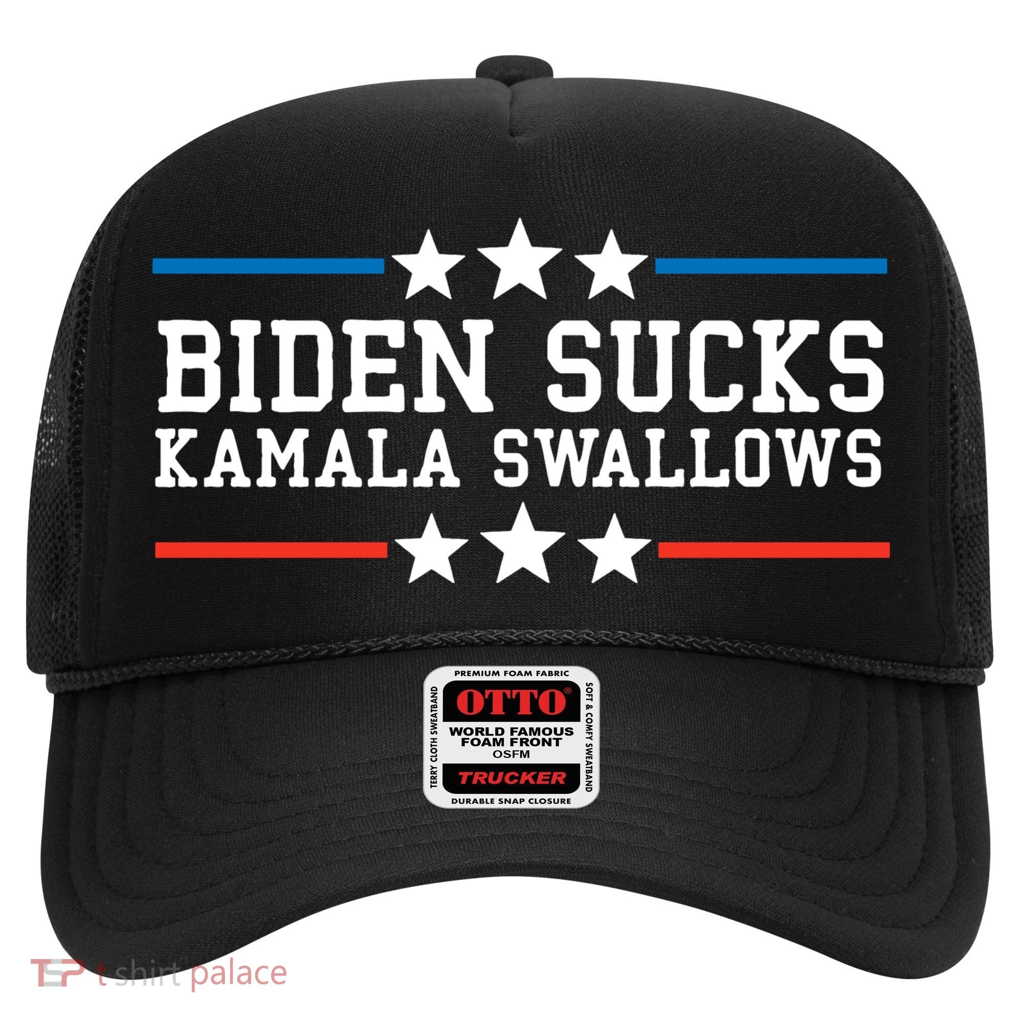 Kamala Swallows Biden Sucks Hat