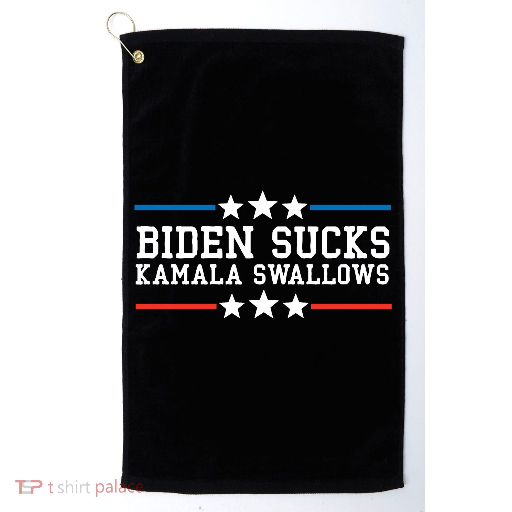 Kamala Swallows Biden Sucks Golf Towel