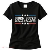 Kamala Swallows Biden Sucks Women's T-Shirt thumb 0
