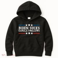 Kamala Swallows Biden Sucks Kids Hoodie thumb 0
