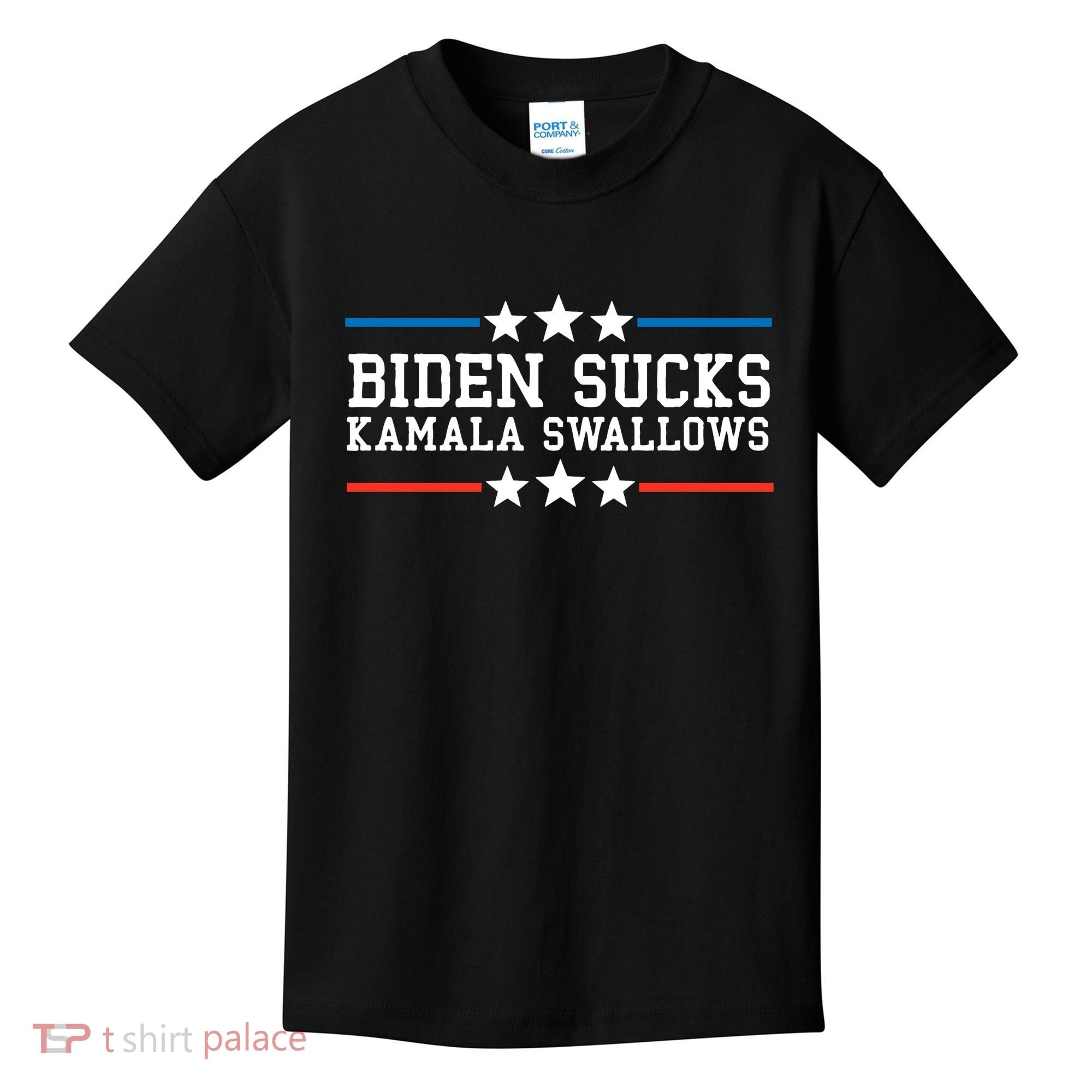 Kamala Swallows Biden Sucks Kids T-Shirt