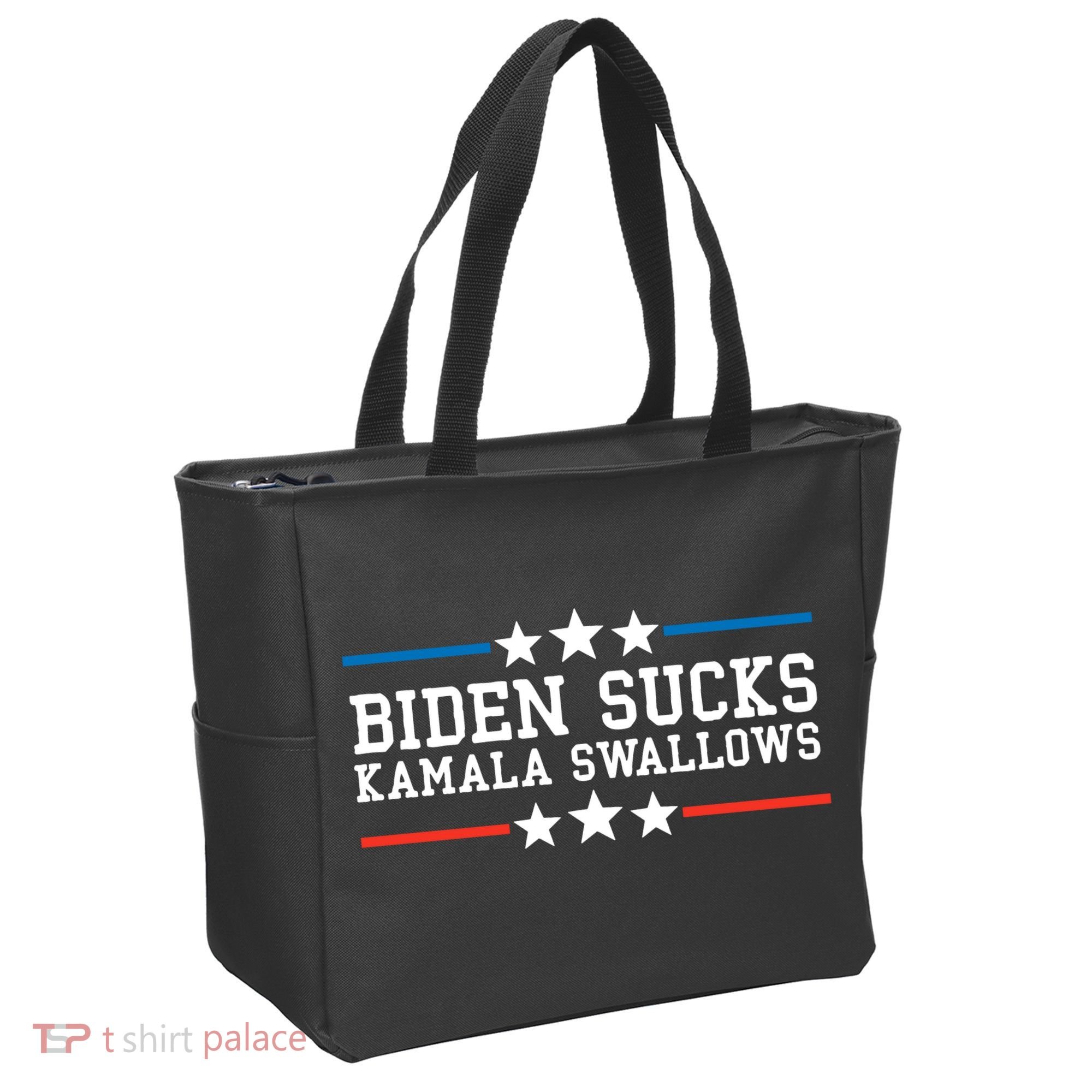 Kamala Swallows Biden Sucks Tote Bag