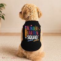 Kindergarten Squad Back To School Kindergarten Teacher Gift Doggie Tank thumb 2