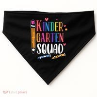Kindergarten Squad Back To School Kindergarten Teacher Gift USA-Made Doggie Bandana thumb 0