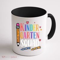 Kindergarten Squad Back To School Kindergarten Teacher Gift Coffee Mug thumb 1