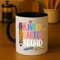 Kindergarten Squad Back To School Kindergarten Teacher Gift Coffee Mug thumb 4