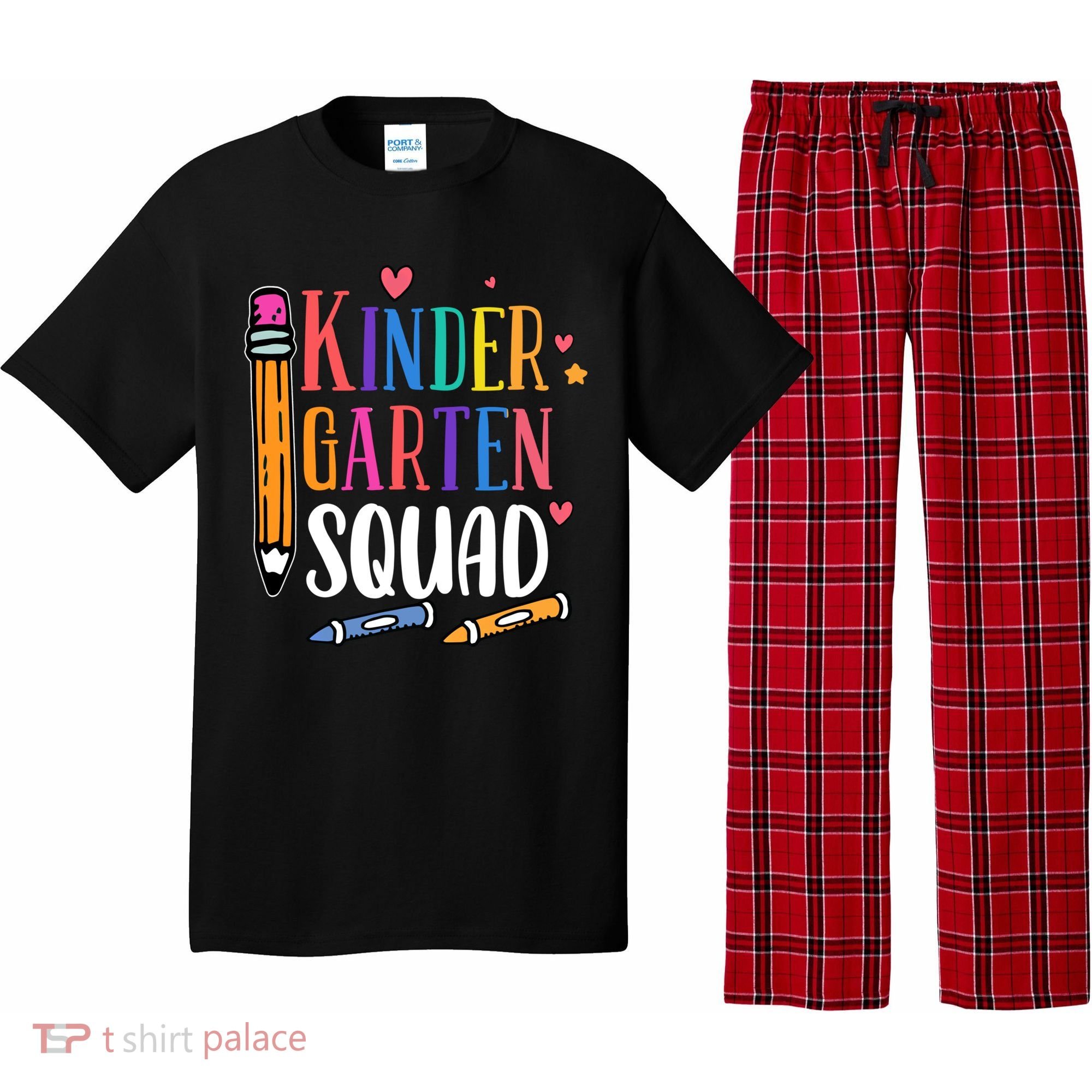 Kindergarten Squad Back To School Kindergarten Teacher Gift Pajama Set