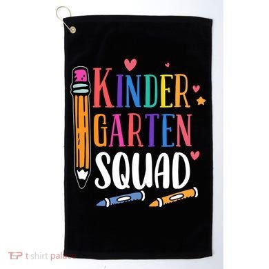 Kindergarten Squad Back To School Kindergarten Teacher Gift Golf Towel