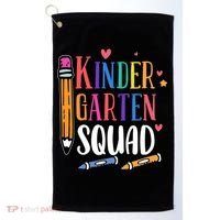 Kindergarten Squad Back To School Kindergarten Teacher Gift Golf Towel thumb 0