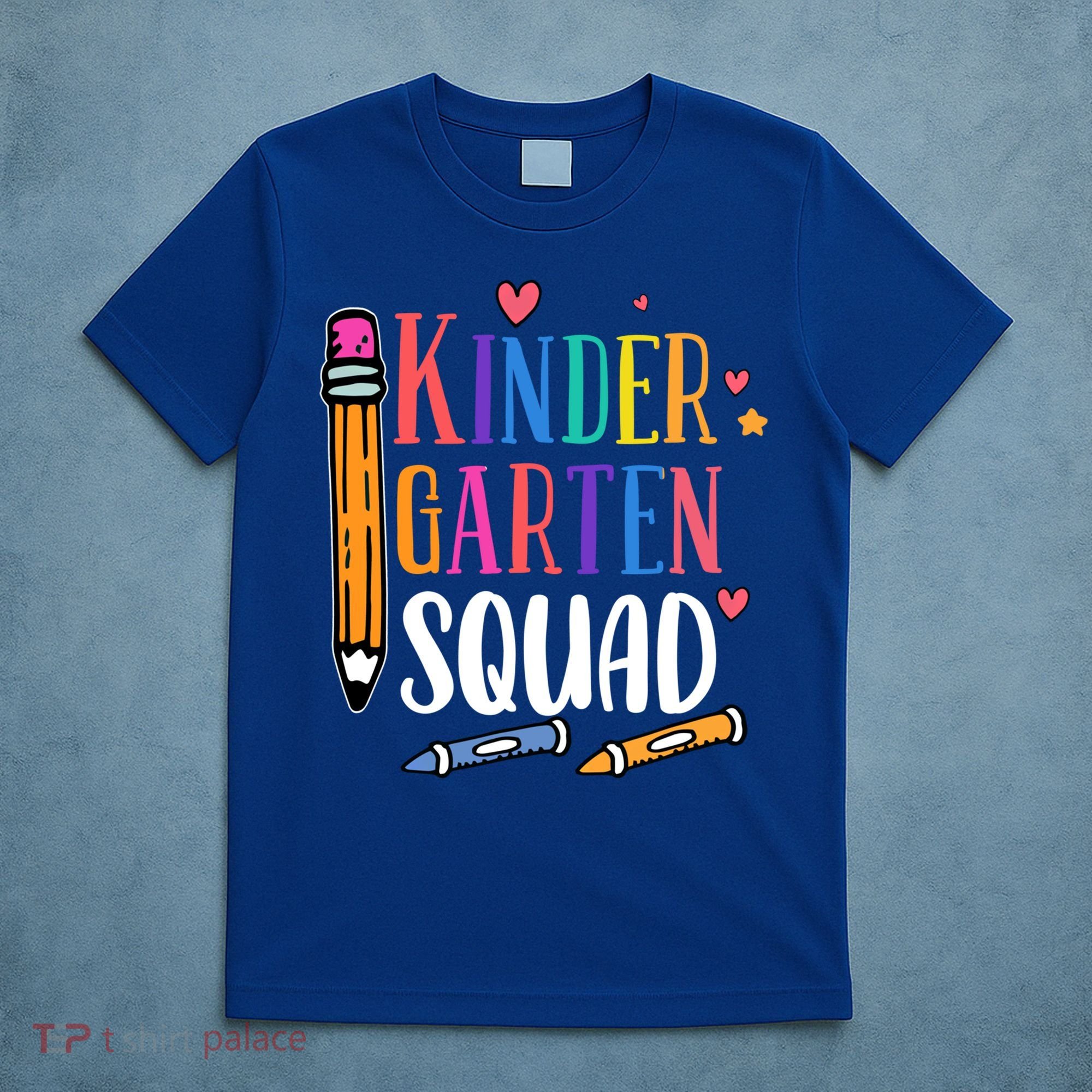 Kindergarten Squad Back To School Kindergarten Teacher Gift T-Shirt