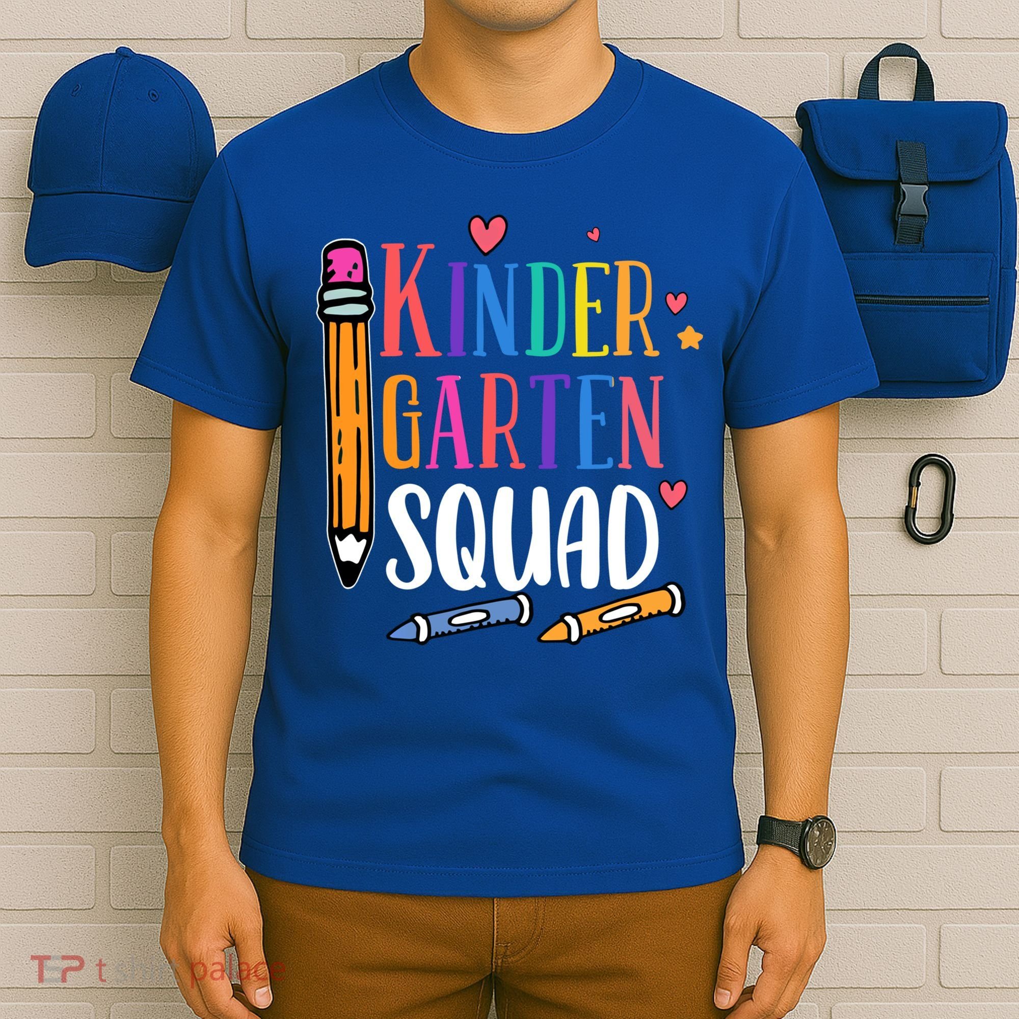 Kindergarten Squad Back To School Kindergarten Teacher Gift T-Shirt