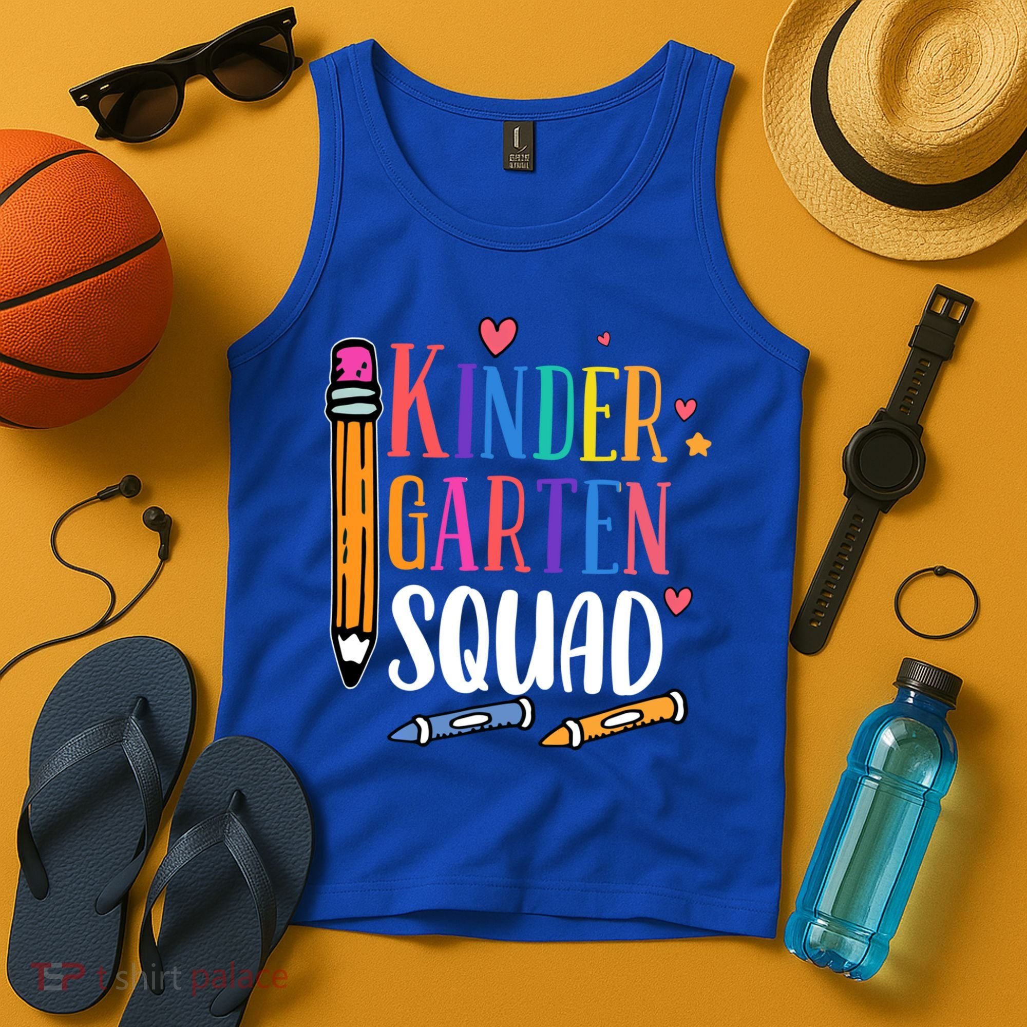 Kindergarten Squad Back To School Kindergarten Teacher Gift Tank Top
