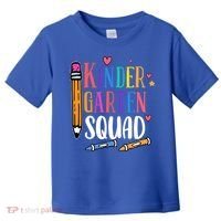 Kindergarten Squad Back To School Kindergarten Teacher Gift Toddler T-Shirt thumb 0