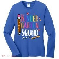 Kindergarten Squad Back To School Kindergarten Teacher Gift Women's Long Sleeve Shirt thumb 0