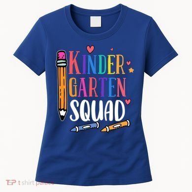 Kindergarten Squad Back To School Kindergarten Teacher Gift Women's T-Shirt
