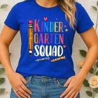 Kindergarten Squad Back To School Kindergarten Teacher Gift Women's T-Shirt thumb 2
