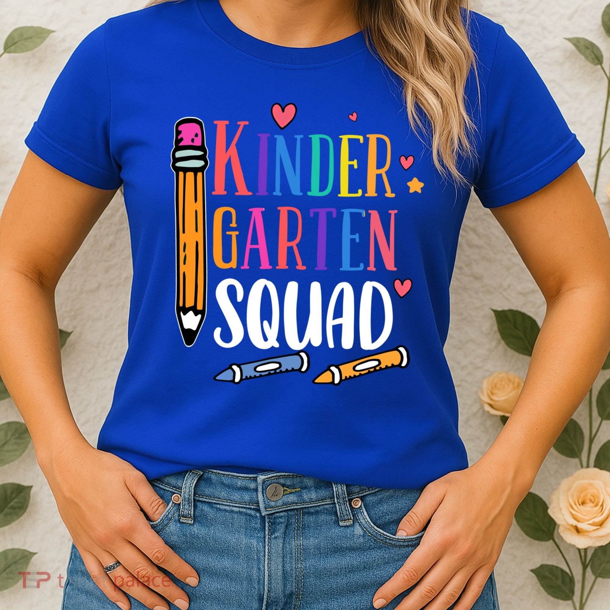 Kindergarten Squad Back To School Kindergarten Teacher Gift Women's T-Shirt