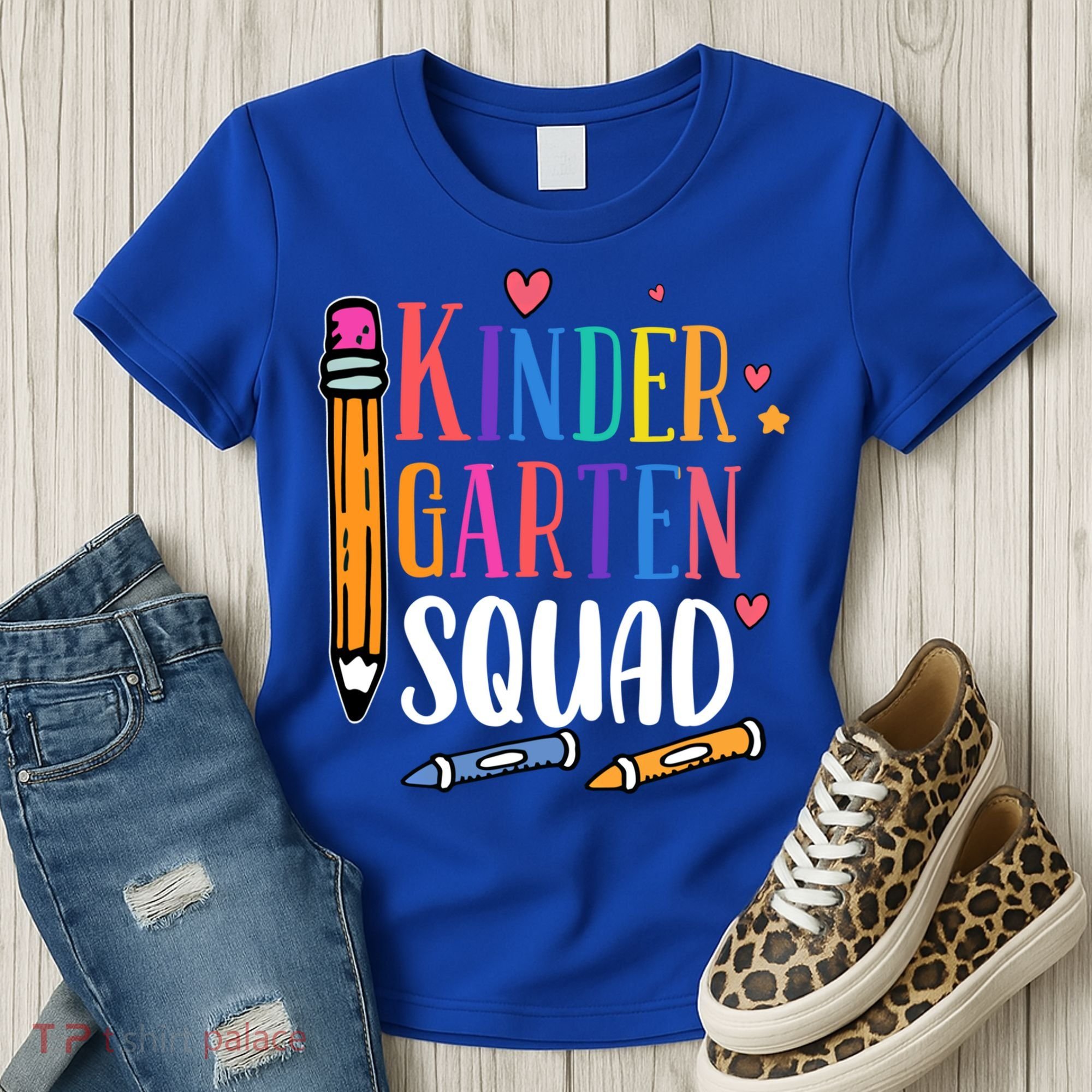 Kindergarten Squad Back To School Kindergarten Teacher Gift Women's T-Shirt