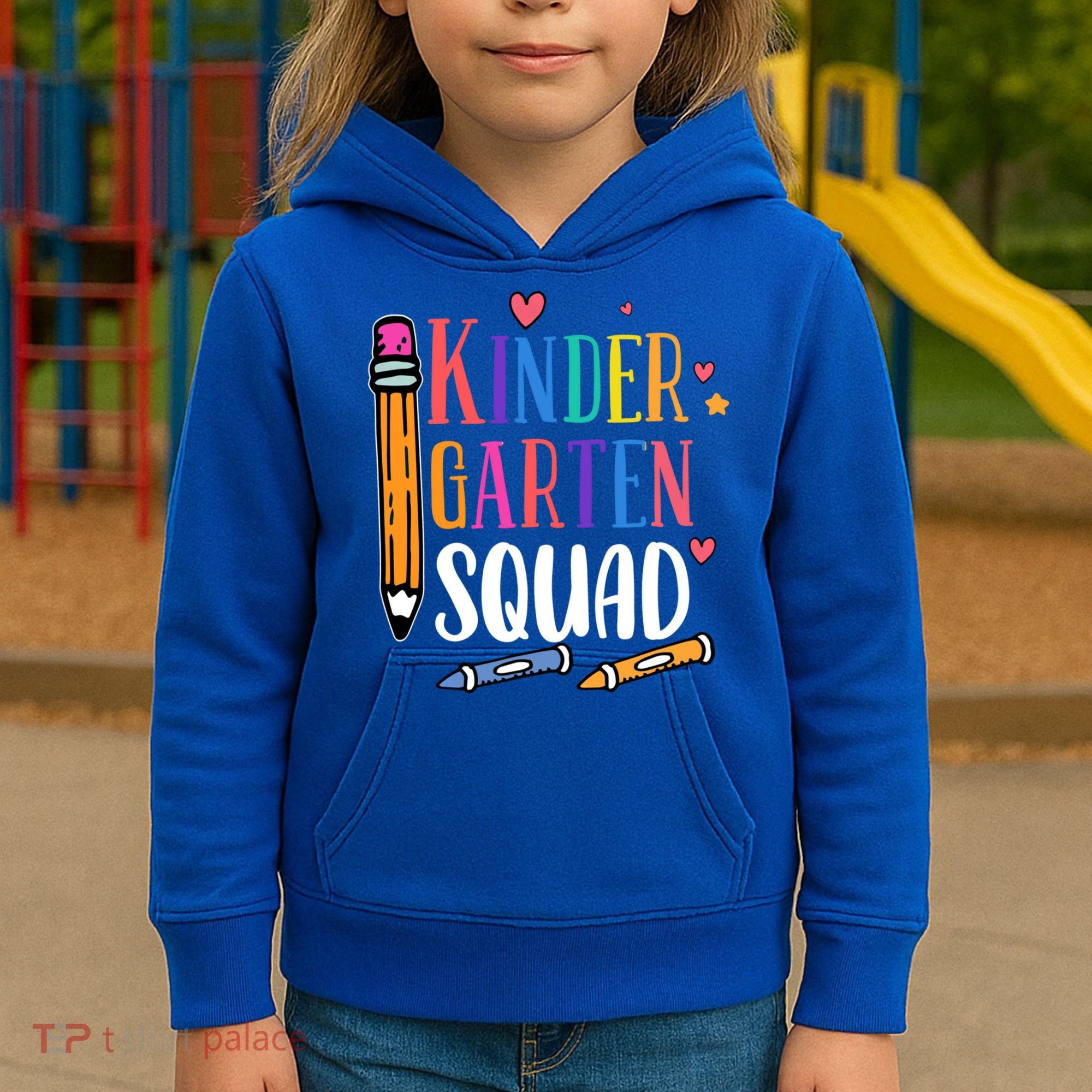 Kindergarten Squad Back To School Kindergarten Teacher Gift Kids Hoodie