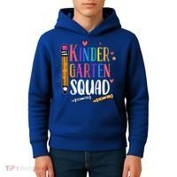 Kindergarten Squad Back To School Kindergarten Teacher Gift Kids Hoodie thumb 4