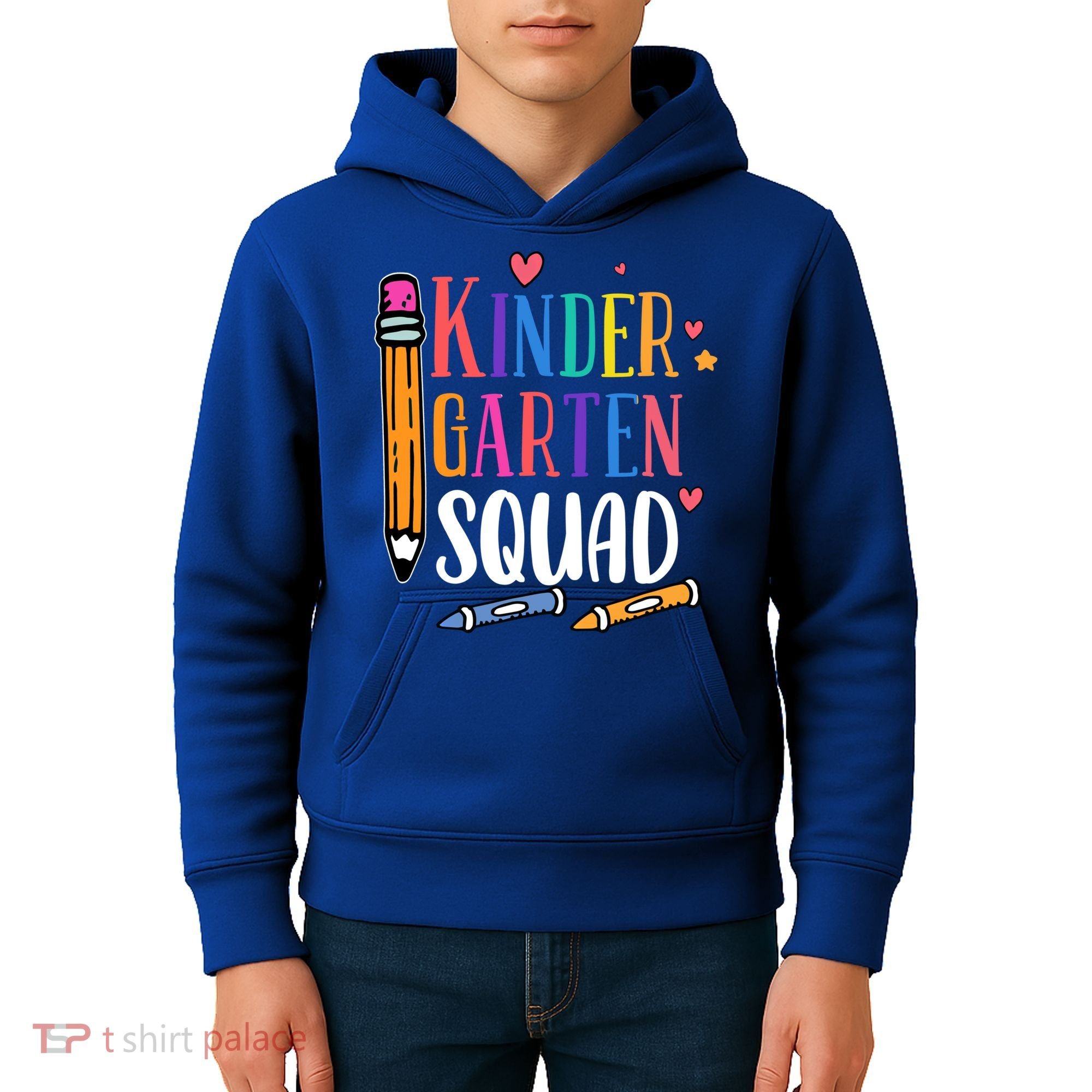 Kindergarten Squad Back To School Kindergarten Teacher Gift Kids Hoodie