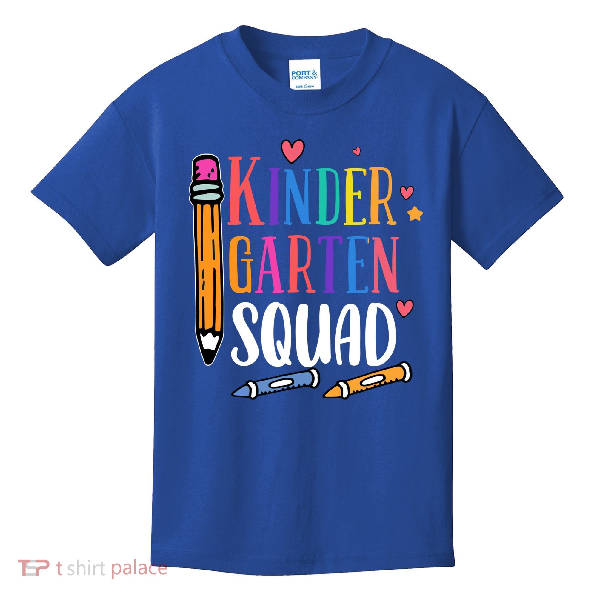 Kindergarten Squad Back To School Kindergarten Teacher Gift Kids T-Shirt