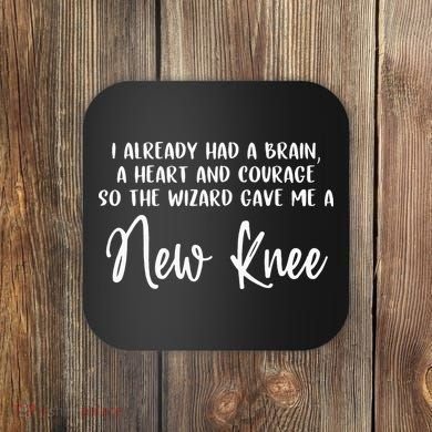 Knee Surgery Completed Funny Knee Replacement Gift Recovery Coaster
