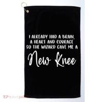 Knee Surgery Completed Funny Knee Replacement Gift Recovery Golf Towel thumb 0